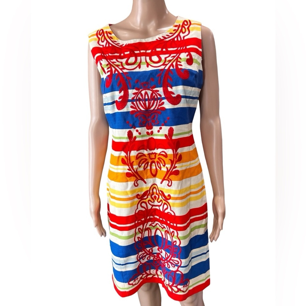 Anthropologie Tabitha Banded Totem Shift Dress-8